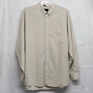 Vintage Bill Blass Studio Mens Shirt Oxford Button Up 3XLT Long Sleeve